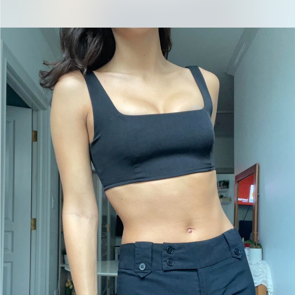 Princess Polly Black Crop Top
